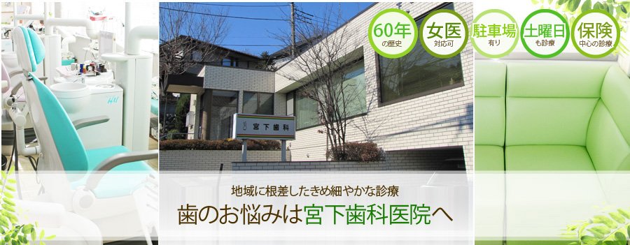 地域に根差したきめ細やかな診療　歯のお悩みは宮下歯科医院へ